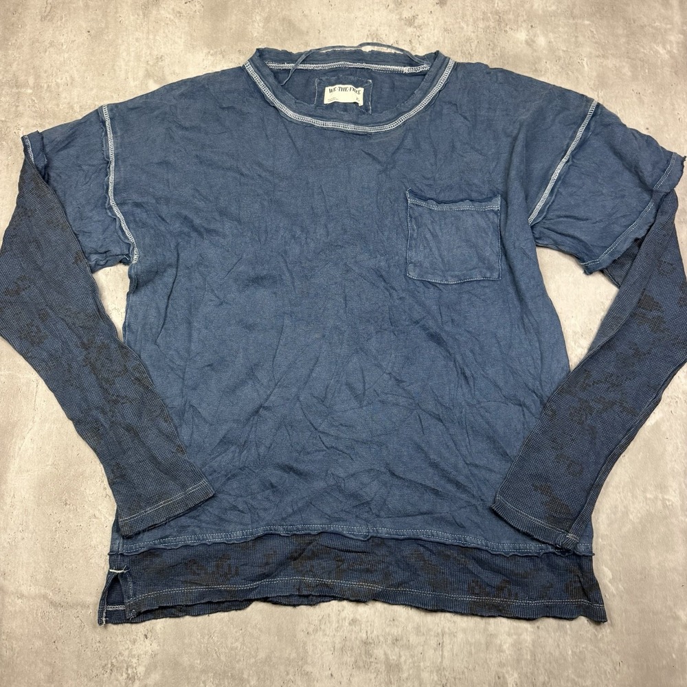We the Free Free People Oversized Double Layered Thermal Long Sleeve Shirt XS
